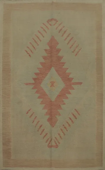 Vegetable Dye Kilim Handwoven Rug 5x7