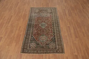 Antique Vegetable Dye Abadeh Nafar Persian Rug 4x7