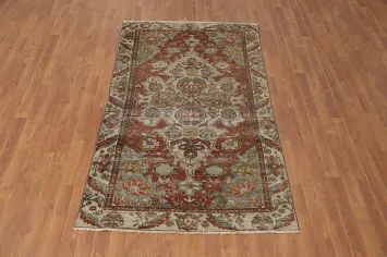 Vegetable Dye Antique Bakhtiari Persian Rug 4x7