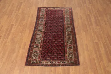 Vegetable Dye Geometric Bidjar Persian Rug 3x6