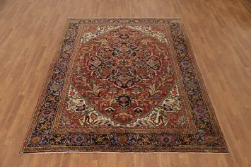 Vegetable Dye Heriz Persian Area Rug 6x9