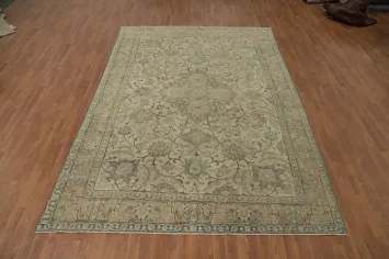 Antique Vegetable Dye Tabriz Persian Area Rug 7x11