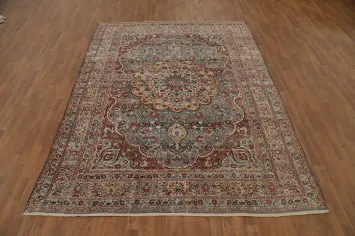 Pre-1900 Vegetable Dye Dorokhsh Persian Area Rug 7x10