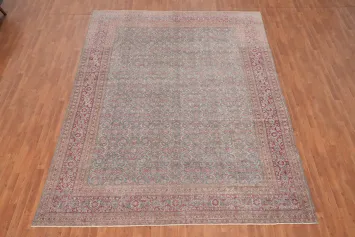 Antique Vegetable Dye Tabriz Persian Area Rug 9x12