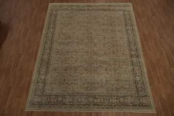 Antique Vegetable Dye Sultanabad Persian Area Rug 10x13