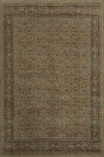 Antique Vegetable Dye Sultanabad Persian Area Rug 10x13