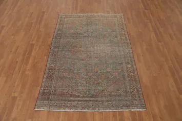 Antique Vegetable Dye Mahal Persian Rug 4x7