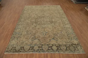 Antique Vegetable Dye Heriz Persian Area Rug 8x12