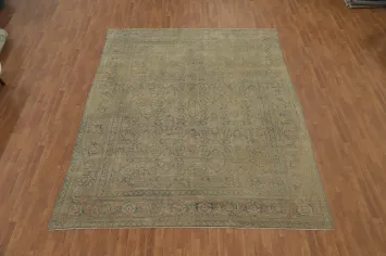 Pre-1900 Antique Vegetable Dye Senneh Persian Area Rug 9x12
