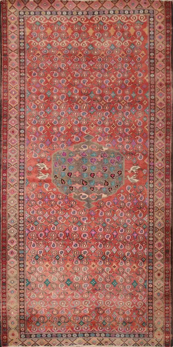 Animals Wool Geometric Zanjan Persian Area Rug 5x10