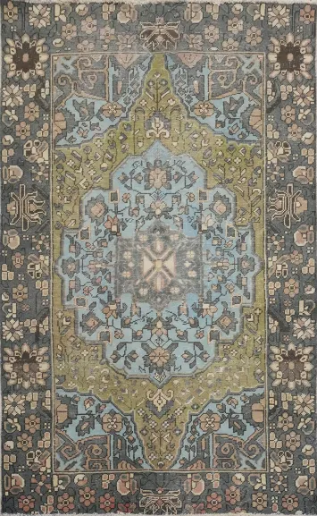 Handmade Wool Bakhtiari Persian Rug 4x7