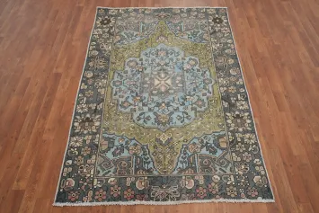 Handmade Wool Bakhtiari Persian Rug 4x7