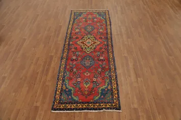 Handmade Floral Tabriz Persian Runner Rug 3x9