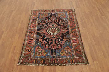 Handmade Wool Bakhtiari Persian Rug 5x7