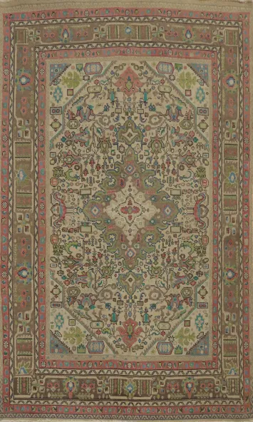 Traditional Wool Tabriz Persian Area Rug 6x10