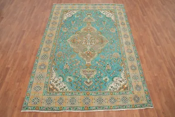 Traditional Wool Tabriz Persian Area Rug 6x9