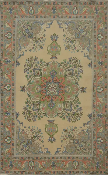 Traditional Wool Tabriz Persian Area Rug 7x10
