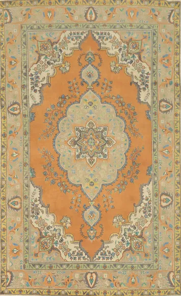 Traditional Wool Tabriz Persian Area Rug 6x10