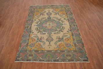 Handmade Tabriz Persian Area Rug 6x9