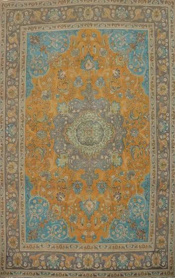 Traditional Wool Tabriz Persian Area Rug 9x13