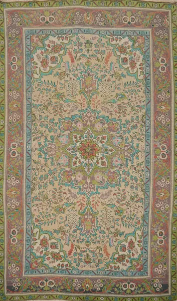 Vintage Wool Tabriz Persian Area Rug 6x10