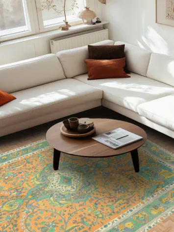 Handmade Floral Tabriz Persian Area Rug 6x9