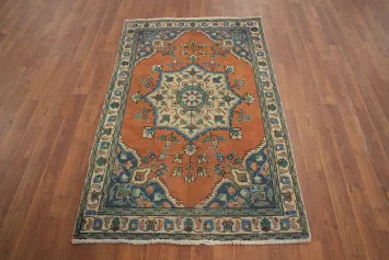 Traditional Wool Medallion Tabriz Persian Rug 3x5