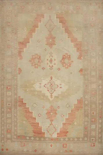 Tribal Wool Kilim Vegetable Dye Area Rug 10x13
