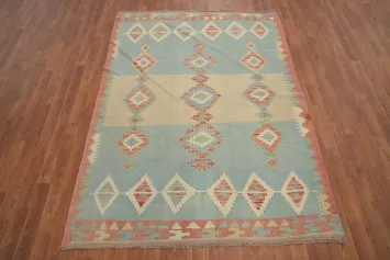 Geometric Kilim Flat Weave Rug 5x7