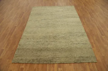 Stylish Neutral Gabbeh Area Rug 6x10 Perfect for Minimalist Interior Designs