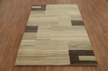 Modern Chic Geometric Gabbeh Area Rug 5x8
