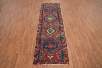 Vegetable Dye Heriz Persian Runner Rug 4x10