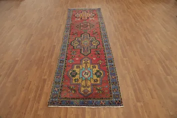 Vegetable Dye Heriz Persian Runner Rug 4x12