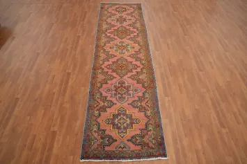 Geometric Tabriz Persian Runner Rug 3x12