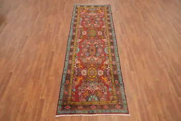 Handmade Floral Lilian Persian Runner Rug 4x10