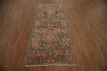 Handmade Wool Brown Mahal Persian Rug 4x8