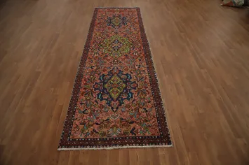Handmade Medallion Floral Lilian Persian Runner Rug 3x11