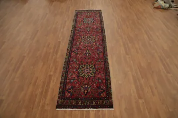 Handmade Wool Tabriz Persian Runner Rug 3x11