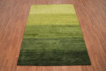 Versatile Green Gabbeh Area Rug 6x8 Perfect for Living Spaces