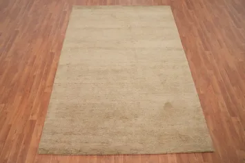 Elegant Beige Gabbeh Area Rug 6x8 for Sophisticated Home Interiors