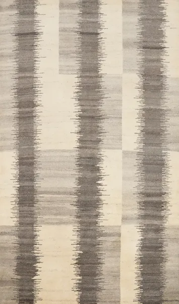 Modern Elegance Linear Stripes Gabbeh Area Rug 6x8