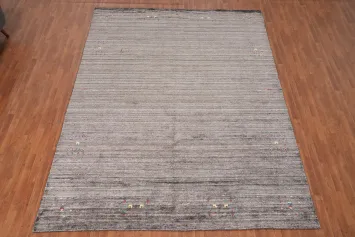 Sophisticated Gabbeh Large Rug 9x12 with Delicate Patterns