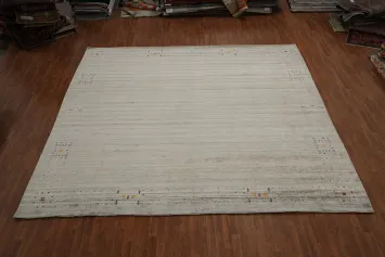 Tribal Square Gabbeh Handmade Large Rug 12x12