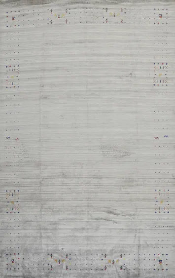 Large Gabbeh Handmade Area Rug 9x12