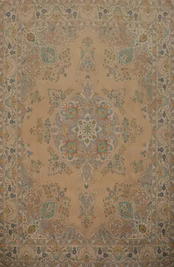 Vintage Wool Tabriz Persian Area Rug 10x12