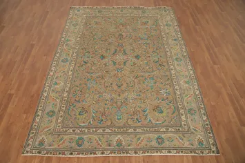 Handmade Floral Tabriz Persian Area Rug 7x10