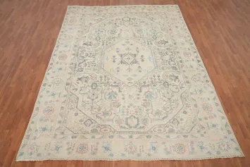 Vintage Wool Tabriz Persian Area Rug 8x10