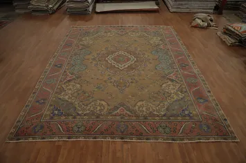 Traditional Wool Tabriz Persian Area Rug 10x13