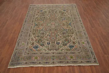 Geometric Tabriz Persian Area Rug 6x10