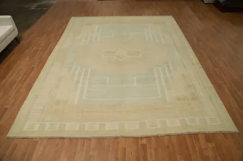 Vegetable Dye Tribal Wool Kilim Handwoven Area Rug 10x13